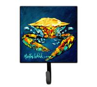 """"Caroline's Treasures MW1013SH4 Crab Catch Up Leash or Key Holder Small Multicolor""""