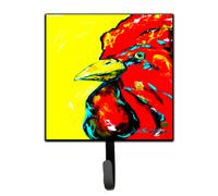 """"Caroline's Treasures MW1138SH4 Bird-Rooster Big Head Leash or Key Holder Small Multicolor""""