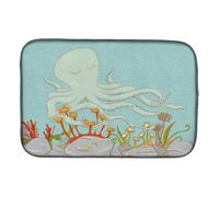 """"Caroline's Treasures Octopus Underwater Scene Dish Drying Mat 14"""""""" x 21""""""""""""