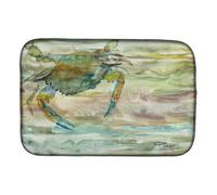 """"Caroline's Treasures SC2013DDM Blue Crab Sunset dish-drying-mats 14x21 Multicolor""""