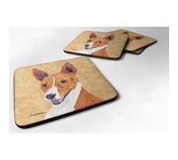 """"""""Caroline's Treasures SC9124FC Sottobicchieri in schiuma Basenji (set da 4) 3,5"""""""""""""""""" A x 3,5"""""""""""""""" L Multicolore""""""""