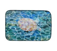 """"Caroline's Treasures Sea Turtle Under Water Dish Drying Mat 14"""""""" x 21""""""""""""