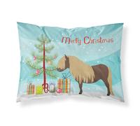 """"Caroline's Treasures """"""""Shetland Pony Horse Christmas"""""""" Pillowcase Standard Multicolor""""