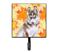 """"Caroline's Treasures Siberian Husky Grey Fall Wall Hook Small Multicolor""""
