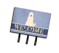 """"Caroline's Treasures South Russian Sheepdog Welcome Wall Hook Triple Multicolor""""