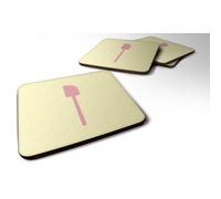 """"Caroline's Treasures Spatula on Yellow Decorative coasters 3.5 Multicolor""""