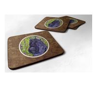 ""Caroline's Treasures SS1018FC Sottobicchieri in schiuma Scottish Terrier (set da 4) 3,5"""""""" A x 3,5"""""""" L Multicolore""""