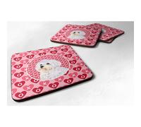 """"""""Caroline's Treasures SS4481FC Sottobicchieri in schiuma maltesi (set da 4) 3,5"""""""""""""""""" A x 3,5"""""""""""""""" L Multicolore""""""""