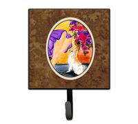 """"Caroline's Treasures SS8521SH4 Lady with Her Chihuahua Leash Holder or Key Hook Small Multicolor""""