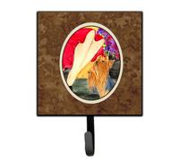 """"Caroline's Treasures SS8522SH4 Lady with Her Yorkie Leash Holder or Key Hook Small Multicolor""""