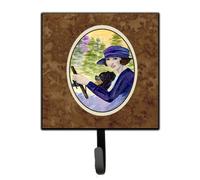 """"Caroline's Treasures SS8538SH4 Lady Driving with Her Pomeranian Leash Holder or Key Hook Small Multicolor""""