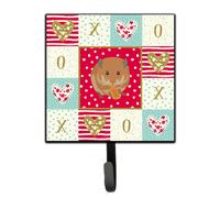 """"Caroline's Treasures Teddy Bear Hamster Love Leash or Key Holder hooks Multicolor""""