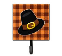 """"Caroline's Treasures Thanksgiving Pilgrim Hat Wall Hook Small Multicolor""""