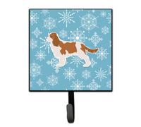 """"Caroline's Treasures Winter Snowflake Cavalier King Charles Spaniel Leash or Key Holder BB3549SH4 Small Multicolor""""