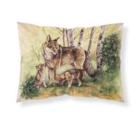""""Caroline's Treasures Wolf Wolves by Daphne Baxter Fabric Standard Pillowcase BDBA0115PILLOWCASE Multicolor""""