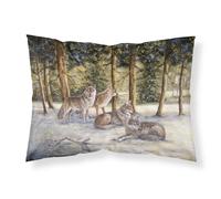 """"Caroline's Treasures Wolves by Daphne Baxter Fabric Standard Pillowcase BDBA0371PILLOWCASE Multicolor""""