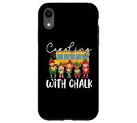 Caroling With Chalk Educator Insegnante Natale Custodia per iPhone XR