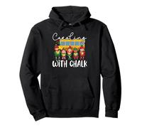 Caroling with Chalk Educator Insegnante Natale Felpa con Cappuccio