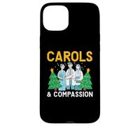 Carols & Compassion Nursing, infermiera medica, Natale Custodia per iPhone 15 Plus
