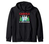 Carols & Compassion Nursing, Infermiera Medica, Natale Felpa con Cappuccio