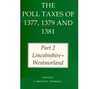Carolyn C. Fenwick The Poll Taxes of 1377, 1379, and 1381 (Copertina rigida)
