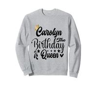 Carolyn - Camicia da donna con scritta "Happy Birthday" Felpa