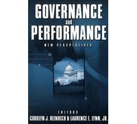 Carolyn J. Heinrich Governance and Performance (Tascabile)