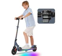 Caroma Monopattino Elettrico Bambini 8-10-12 Anni, Motore 150W, Max 16 Km/h, Display LED, Monopattino Bambino, Scooter Elettrico, Monopattino Pieghevole, Regali per Bambini e Adolescenti