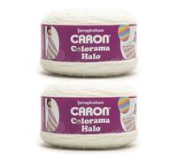 Caron Colorama Halo Striped - Confezione da 2 gomitoli da 400 m / 226,8 g, 71% acrilico, 18% nylon, 11% poliestere filato