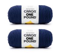 Caron Filato blu notte da una libbra - 2 confezioni da 454 g - acrilico - 4 m