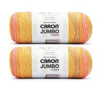 Caron Gomitolo Jumbo Ombre Sunset, confezione da 2