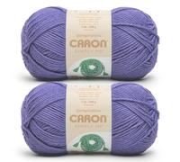 Caron Simply ME - Gomitolo di filato ametista, 2 confezioni da 200 g, 62% acrilico, 20% nylon, 18% lana, #5 Bulky, 220 m, per maglia/uncinetto