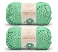 Caron Simply ME - Gomitolo di malachite, 2 confezioni da 200 g, 62% acrilico, 20% nylon, 18% lana, #5 voluminoso, 200 m, per maglia/uncinetto