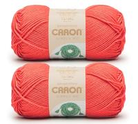 Caron Simply ME Ruby - 2 confezioni da 200 g, 62% acrilico, 20% nylon, 18% lana, #5 Bulky, 220 m, per maglia/uncinetto