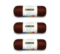 Caron Simply Soft - Filati di cioccolato - Confezione da 3 pezzi da 170 g/6 oz - Acrilico - 4 M (pettinato) - 315 m - Maglieria/uncinetto