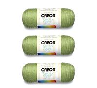 Caron Simply Soft - Filato di pistacchio, confezione da 3 pezzi, 170 g, acrilico, 4 medi (pettinato) - 300 m - per maglia/uncinetto