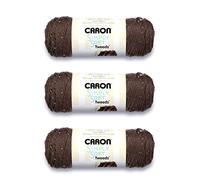 Caron Simply Soft - Filato di tweed color talpa, confezione da 3 pezzi, 141 g, acrilico, 4 medio (pettinato) - 227 m - per maglia/uncinetto