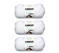 Caron Simply Soft - Gomitolo di filato per feste, effetto neve, 3 confezioni da 85 g, acrilico, 4 medio (pettinato) - 150 m - per lavori a maglia, uncinetto e artigianato