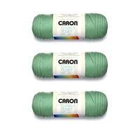 Caron Simply Soft Sage - Gomitolo di filato acrilico, 3 confezioni da 170 g, 4 medi (pettinati), 300 m, per lavori a maglia/uncinetto