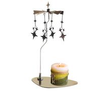 Carosello a candela rotante in metallo - Portacandele girevole vassoio, supporto decorativo portatile | Relax creativo di aromaterapia del vento campagna del vento, pezzo di decorazione domestica pa