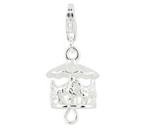 Carosello Ciondolo .925 Argento Sterling 3D che Si Muove Clip Amore La Vita