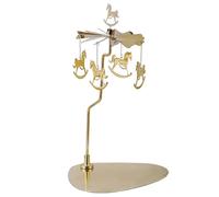 Carosello di candela - Portacandele rotante in metallo, portacandele rotante portatile | Design a campana a vento per aromaterapia in acciaio inossidabile per atmosfera romantica, decorazione da