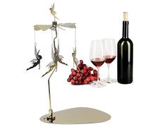 Carosello di in metallo - Vassoio girevole per candelieri | Candela tealight rotante Twister aromaterapia portacandele in acciaio inox carosello candelabro set matrimonio festa decorazione