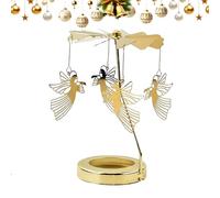 Carosello mobile per candele, portacandele natalizio con giostra, centrotavola decorativo per appartamento, studio, sala matrimoni, festival, ufficio, ristorante, ingresso