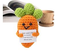 Carota - Decorazione motivazionale per la casa, figura di carota allegra | Carota ornamento con vibrazioni positive, regalo stimolante per i propri cari, carota decora