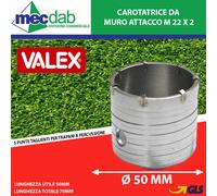 Carotatrice da Muro Attacco M 22 x 2 Diametri Vari Valex