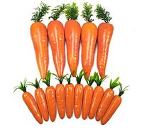 Carote artificiali, 15 pezzi di decorazioni di Pasqua finte di carote, carote di verdure finte realistiche per la decorazione domestica Oggetti di scena per la fotografia della cucina