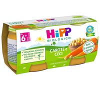 HiPP Biologico Omogeneizzato di Carota e Ceci dai 6+ Mesi, 2 x 80g