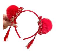 carotoe 2025 Serpente Anno Fascia Peloso Panini Festival Hairhoop Cinese Capodanno Celebrazione Puntelli Copricapo Per La Raccolta Di Vacanza