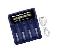 carotoe 4-Slot Batteria Ricarica Auto Cutoff Tecnologia per 3.7V 4.2V 14500 18650 21700 Cellule Protezioni da sovracorrente Spegnimento automatico della batteria Ricarica